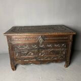 Brutalist chest nineteenth in oak