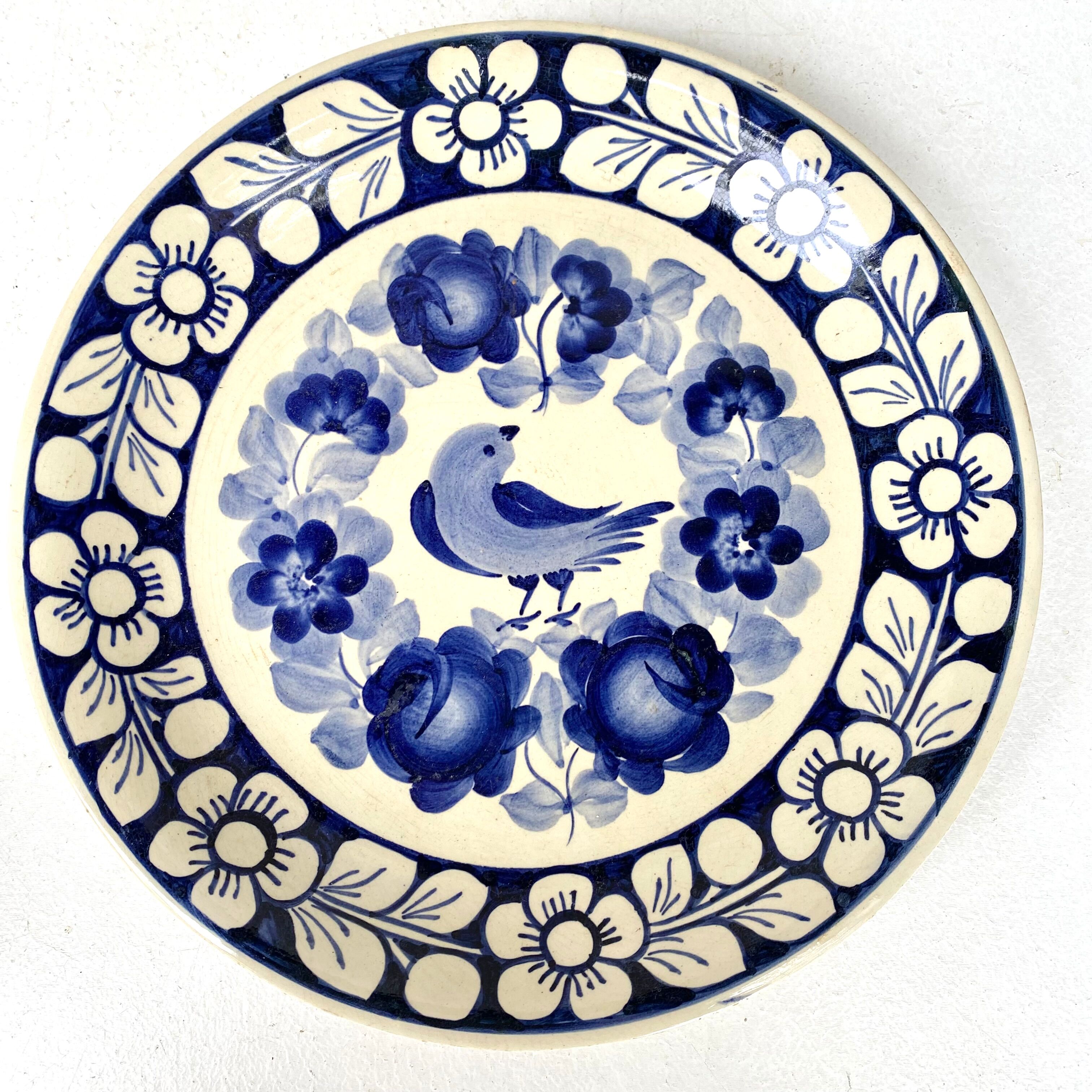 Wall plate in faience Poland Fajans