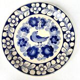 Wall plate in faience Poland Fajans