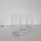 Octagonal glass vase