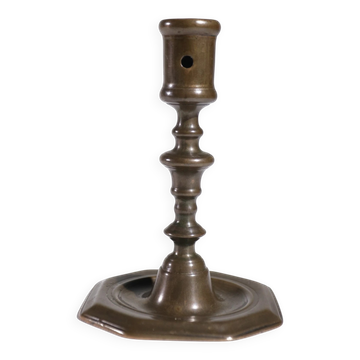 Early 18th-century French bronze candlestick