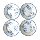 Set de 4 assiettes plates Saint Amand Hamage, modèle Caïffa