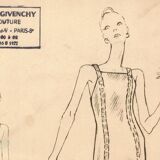 Drawing of the house Givenchy