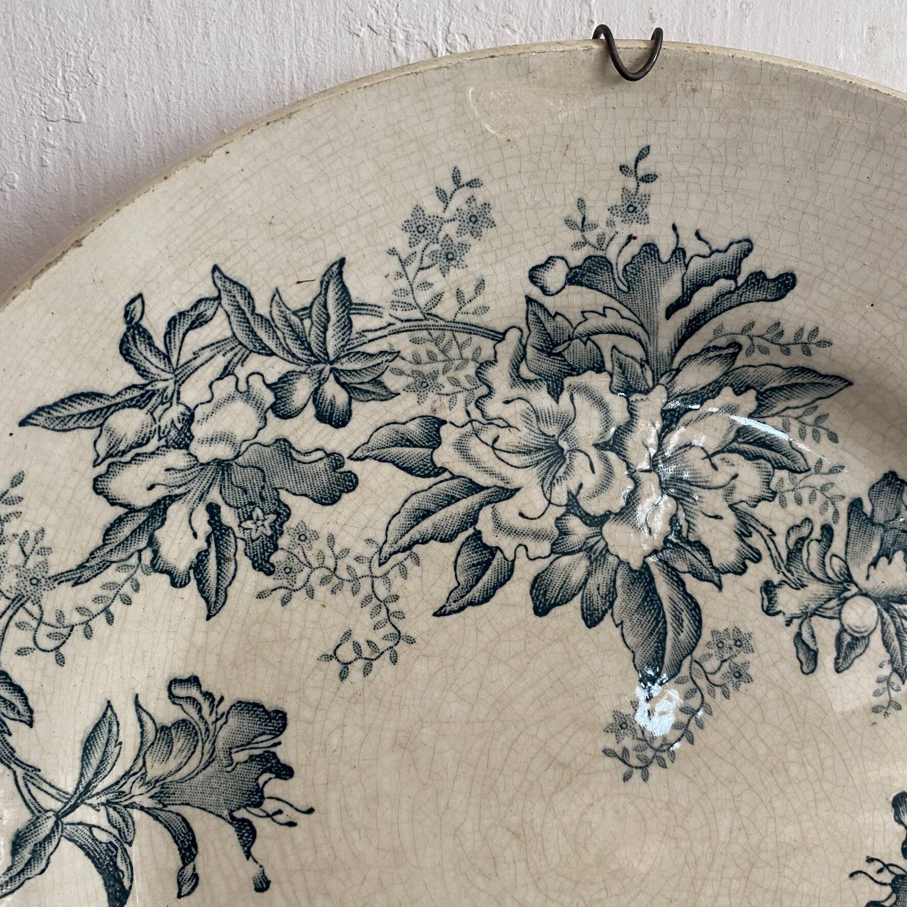 Ironstone plate "Floreal" 29.5 cm