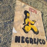 large poster your cafe negresco on canvas