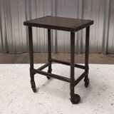 Side table, industrial Flambo rolling trolley