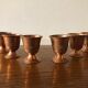 Suite of 6 old copper cockles