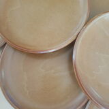 Set of 8 vintage brenne stoneware flat plates