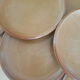 Set of 8 vintage brenne stoneware flat plates