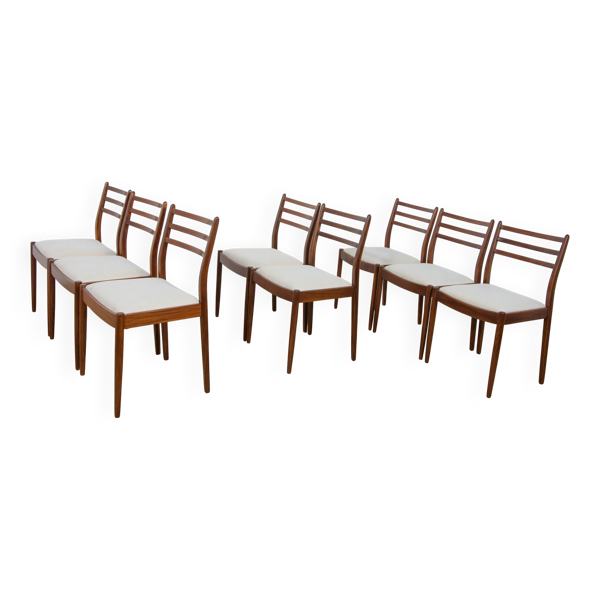 Chaises de salle à manger en teck des années 50 par Victor Wilkins pour G-Plan, années 1960, ensemble de 8.