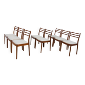 Chaises de salle à manger en teck des années 50 par Victor Wilkins pour G-Plan, années 1960, ensemble de 8.