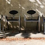 Set of 6 dining chairs by Kai Papritz, 90s.