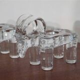Scandinavian glass candlesticks by Bertil Valien 1960