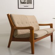 Bench, Danish sofa 2 places in teak by Gustav Thams, for Uldum Mobelfabrik, 1960