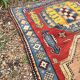 Vintage Caucasian Kazak carpet handmade USSR 1950 - wool on wool 255x120
