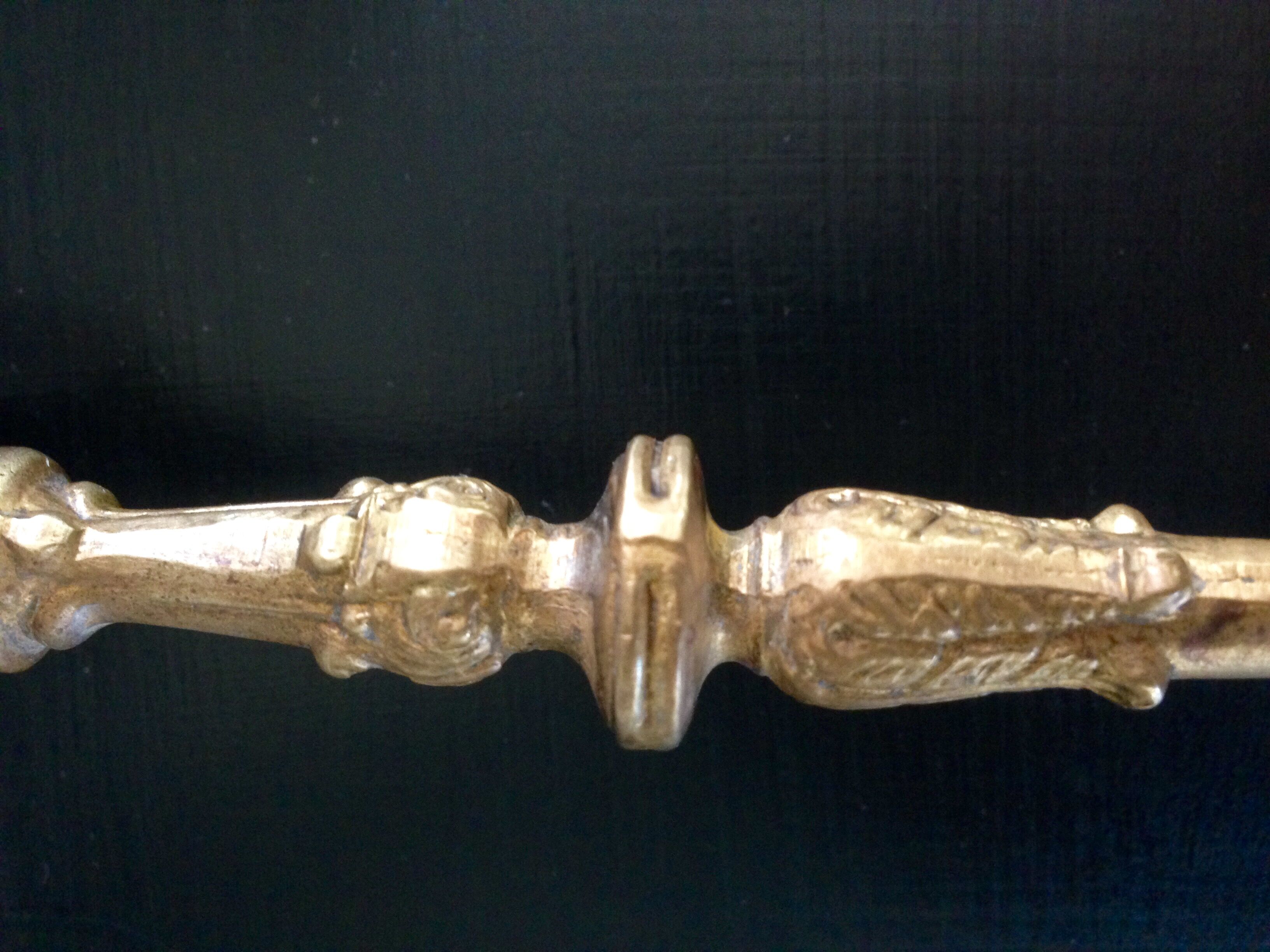 Pair of brass candlestick