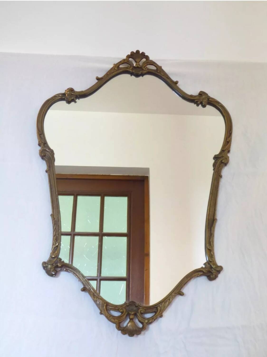 Bronze framed mirror