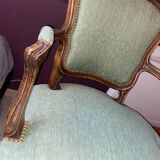 Louis XV style cabriolet armchairs