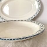 Set of ironstone dishes Salins France Régamier