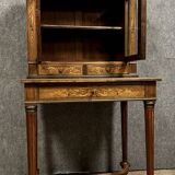Bonheur du jour desk in Louis XVI style in precious wood marquetry circa 1850