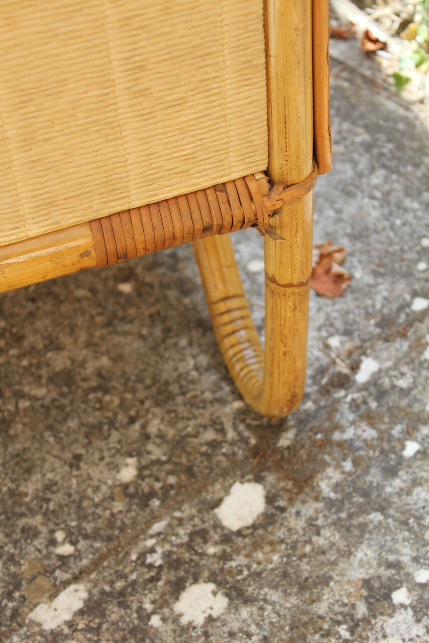 Vintage rattan buffet