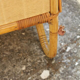 Vintage rattan buffet