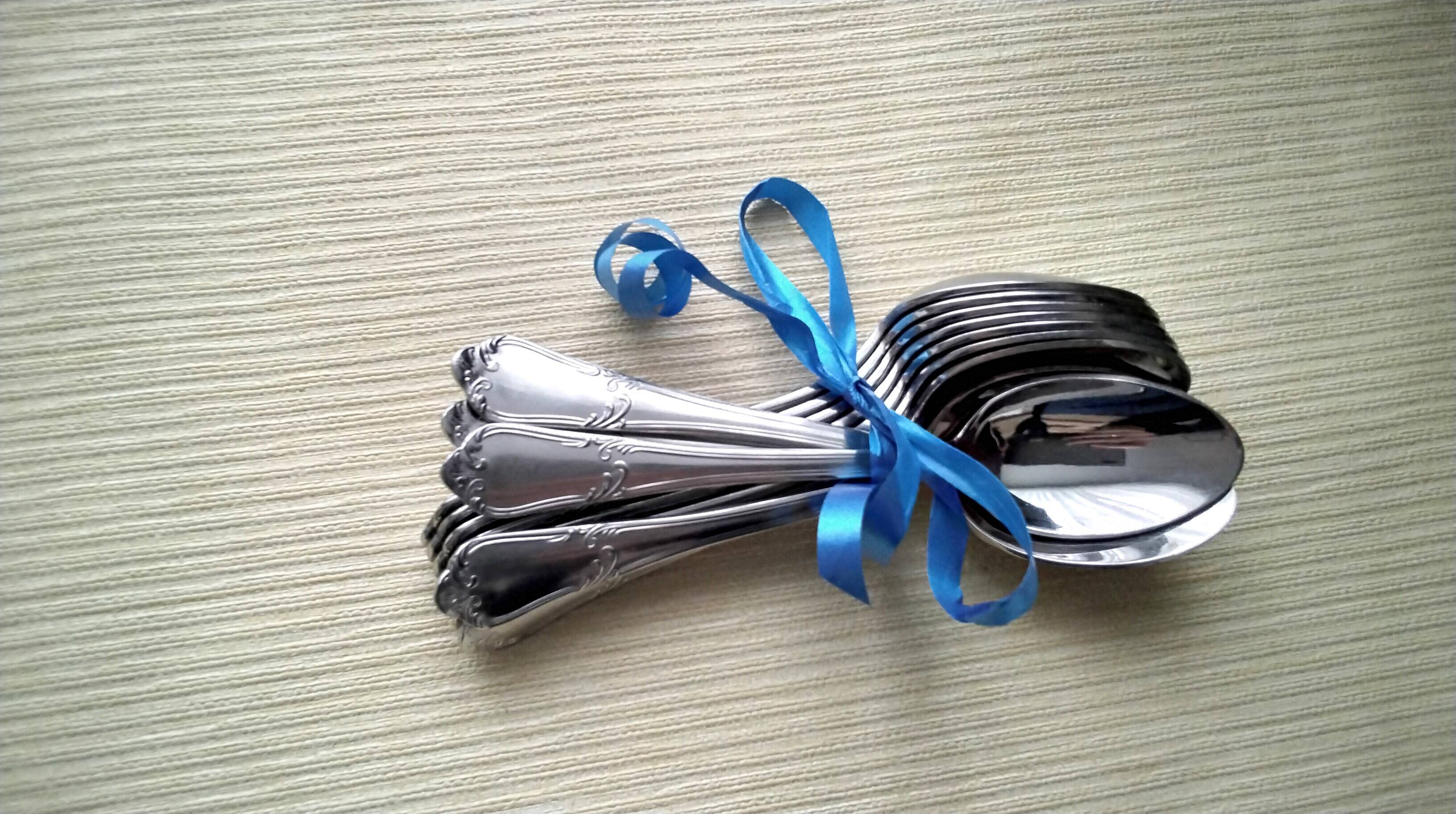 11 Guy Degrenne Rocaille Pattern Teaspoons