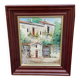Oil painting on canvas village house 29x34cm Urfa 87