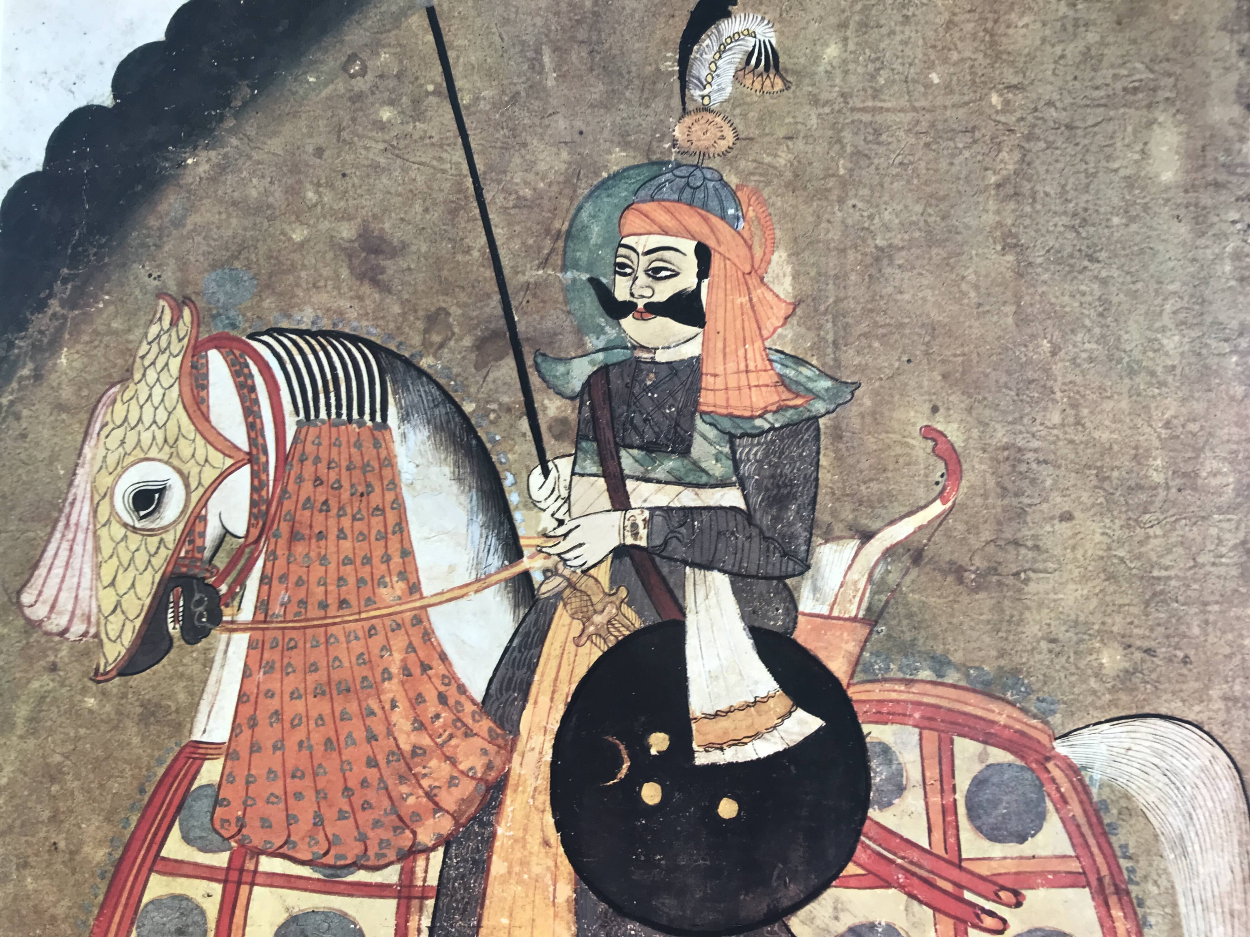 Original color poster Indian Miniatures / A L'Imagerie, 1974
