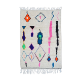 Colorful Berber carpet 207 x 128cm