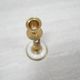 Vintage candle holder in brass and mother-of-pearl