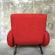 Vintage armchair red fabric - the Redoubt XXI century