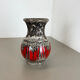 Vase en poterie Zig Zag fabriqué par Scheurich, Allemagne, années 1970