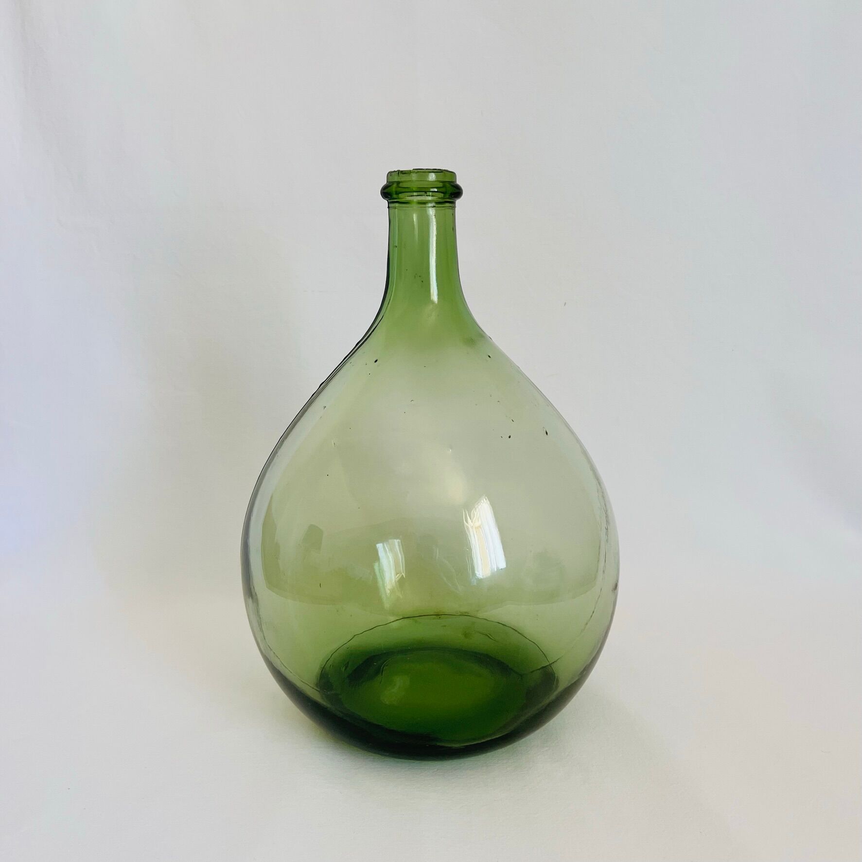Dame jeanne ancienne 5l vert clair