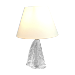 lampe en verre cristal soufflé/1950/vintage