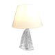 Blown crystal glass lamp/1950/vintage