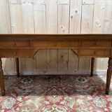Louis Philippe style flat desk in cherry wood