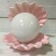 Iridescent pink shell lamp