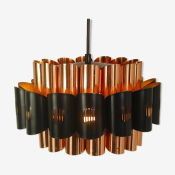 Vintage danish hanging lamp by Werner Schou for Cornell Electro 1970s
