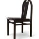 Set of 3 black Baumann chairs, Argos model.