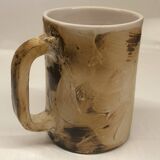 Four enameled ceramic cups Galerie Palissy in Vallauris