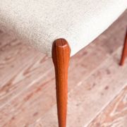 Set of 6 chairs #80 in teak by Niels O. Møller, JL Moller, Mid Century