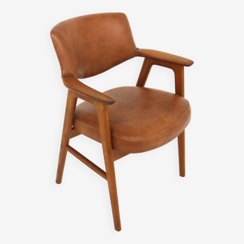 Fauteuil scandinave en teck Erik Kirkegaard Suède 1960