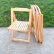 Set of 4 folding chairs by Aldo Jacober, 1970s/80s.