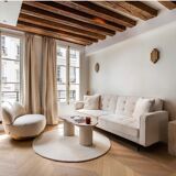 Venus coffee table irregular natural travertine - 100x50cm