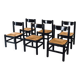 Mid-Century Modern Carimate Dining Chairs, Italy, 1970s, Set of 6