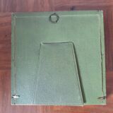 Old square golden frame to place or hang