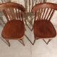 Pair of bistro chairs 5 bars Czechoslovakia 1950