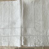Antique linen sheet with CB or IB monogram