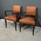 Pair of bridge armchairs in beech - 1940